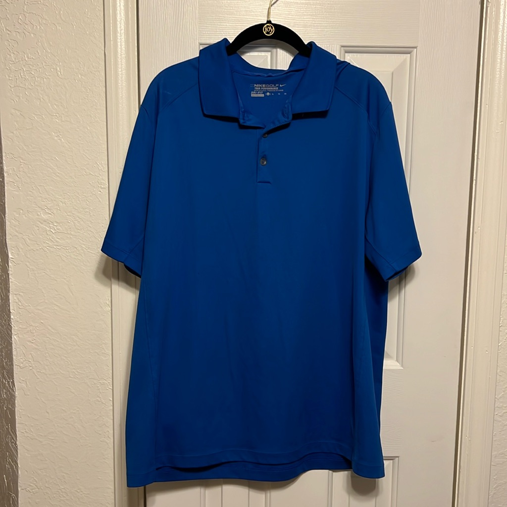 Nike Golf Blue Short Sleeve Polo Shirt Nike Golf Blue Short Sleeve Polo Shirt